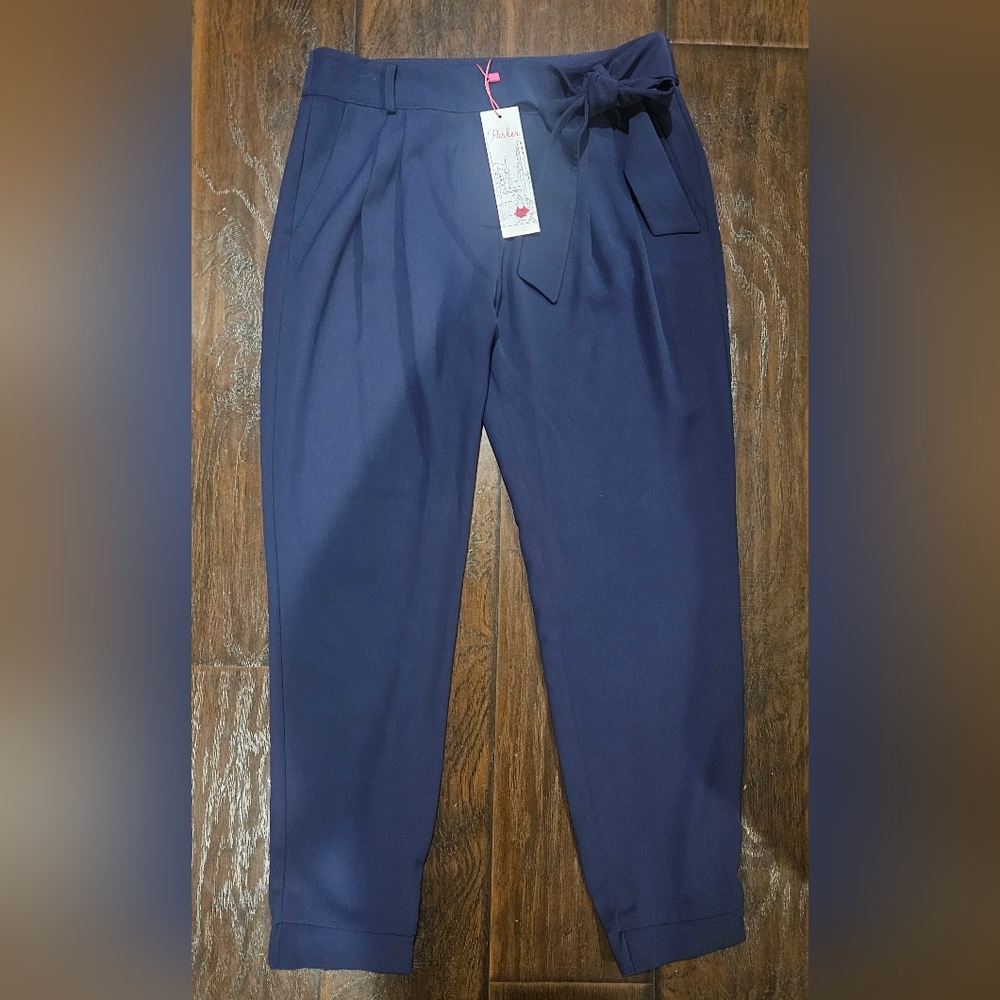 Parker Women's Navy Ankle Pants